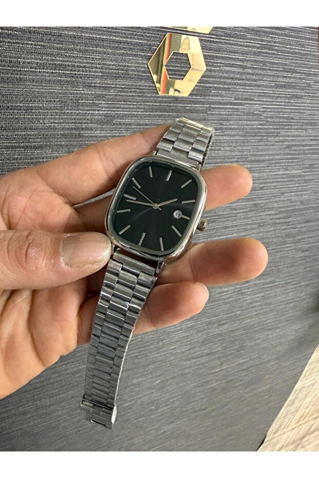 Çelik Kordon Takvimli Erkek Kol Saati - 3