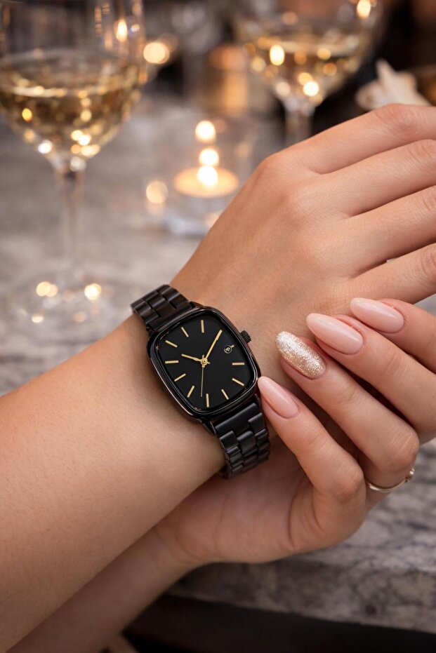 Çelik Kordon Takvimli Kadın Kol Saati - 1