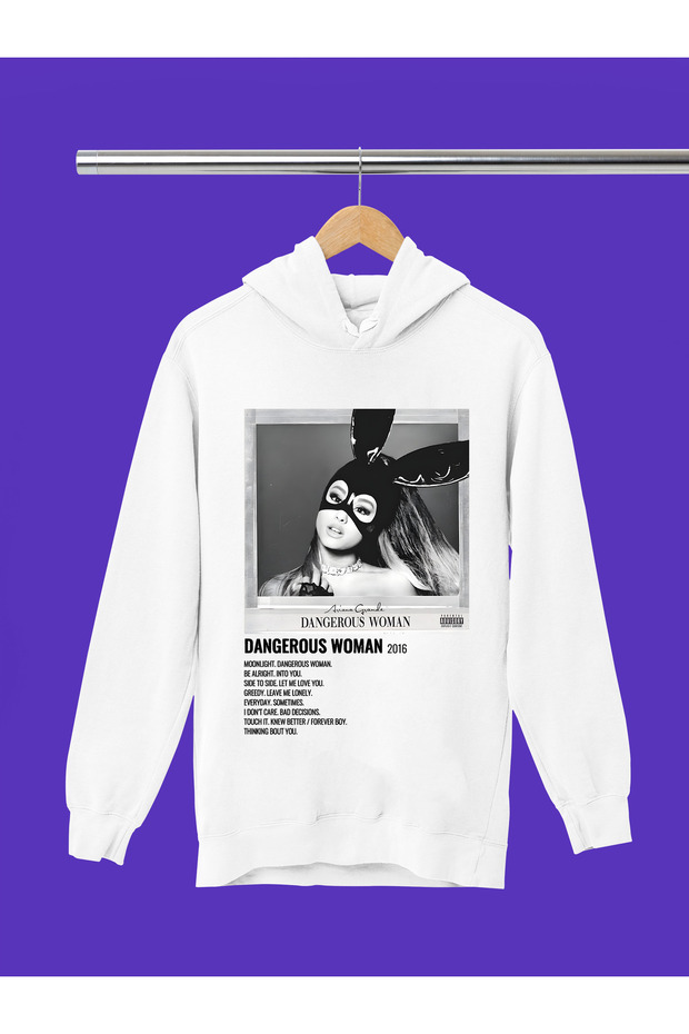 Ariana Grande Printed 3-Yarn Quality Soft Texture Hooded Children's Sweatshirt