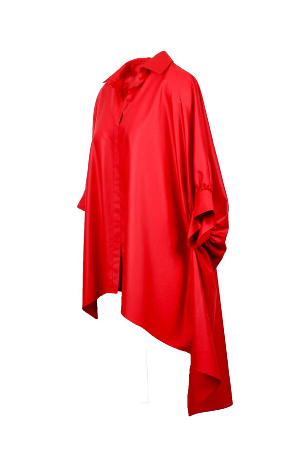 Camasa larga Boho red - 4