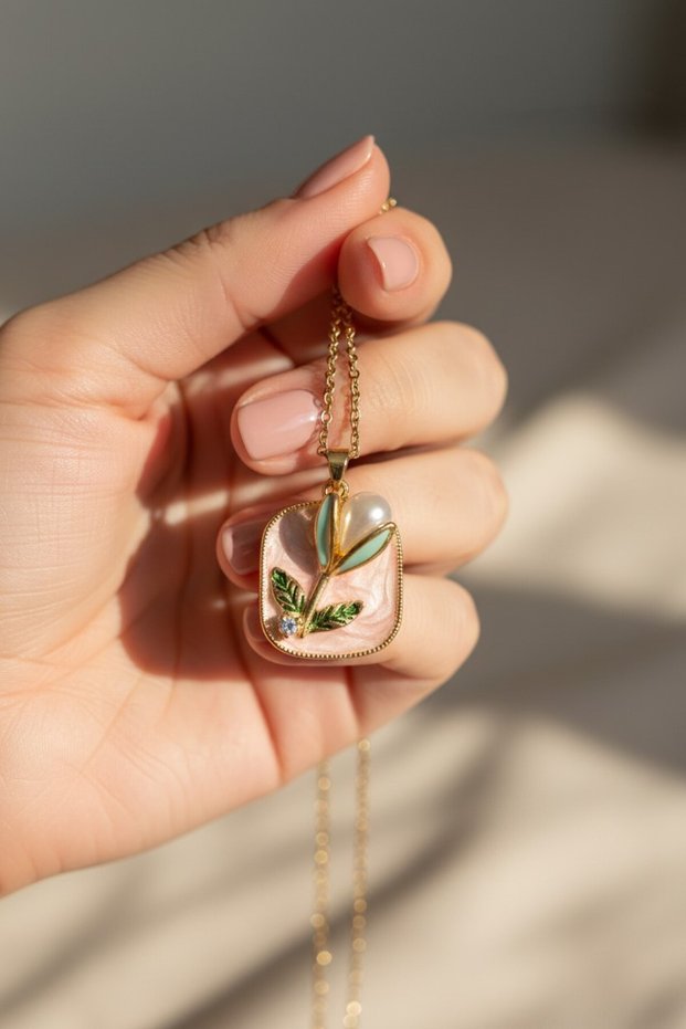 Antique Artistic Floral Necklace Series – Gold Plated, Gift, Special Occasion, Design