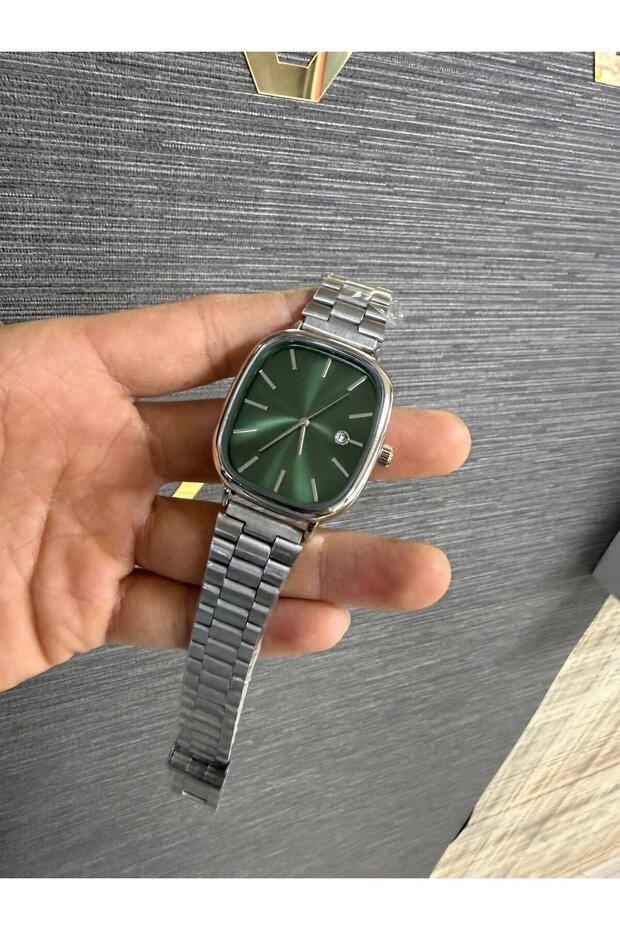 Çelik Kordon Takvimli Erkek Kol Saati - 2