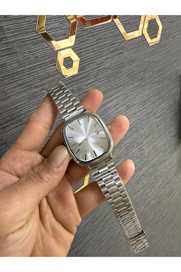 Çelik Kordon Takvimli Erkek Kol Saati - 4