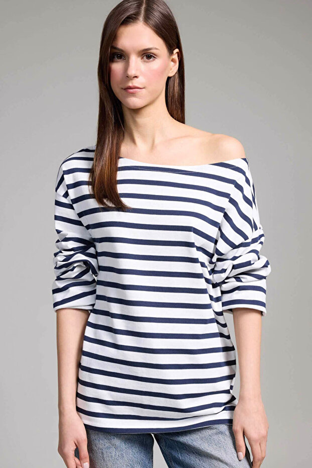 100% Cotton Relax Fit Boat Neck Premium T-Shirt G7861Ax26Sp