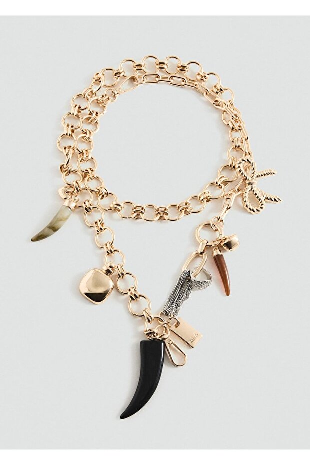 Uçlu zincir kolye - 2