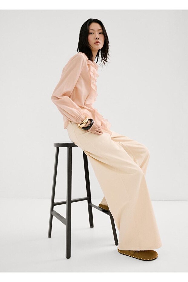 Volanlı liyosel bluz - 2