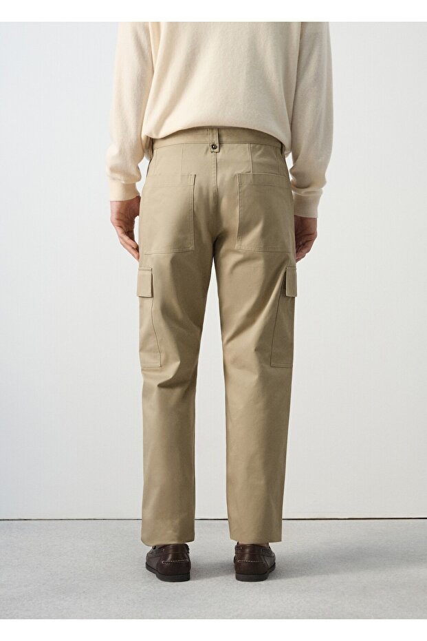 %100 pamuk kargo pantolon - 4