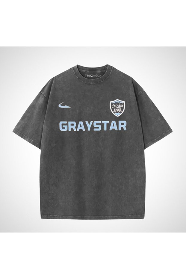 Washable Graystar Printed Unisex Oversize Vintage T-Shirt