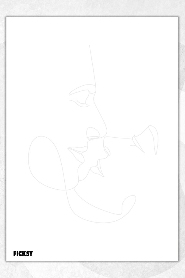 دفتر ملاحظات A5 Love بدون خطوط - 50 ورقة - مذكرة - دفتر ملاحظات - دفتر ملاحظات - ورق ملاحظات - 1