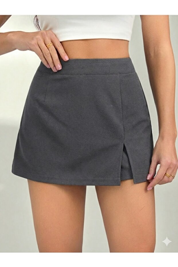 Slit Skirt Shorts Skirt