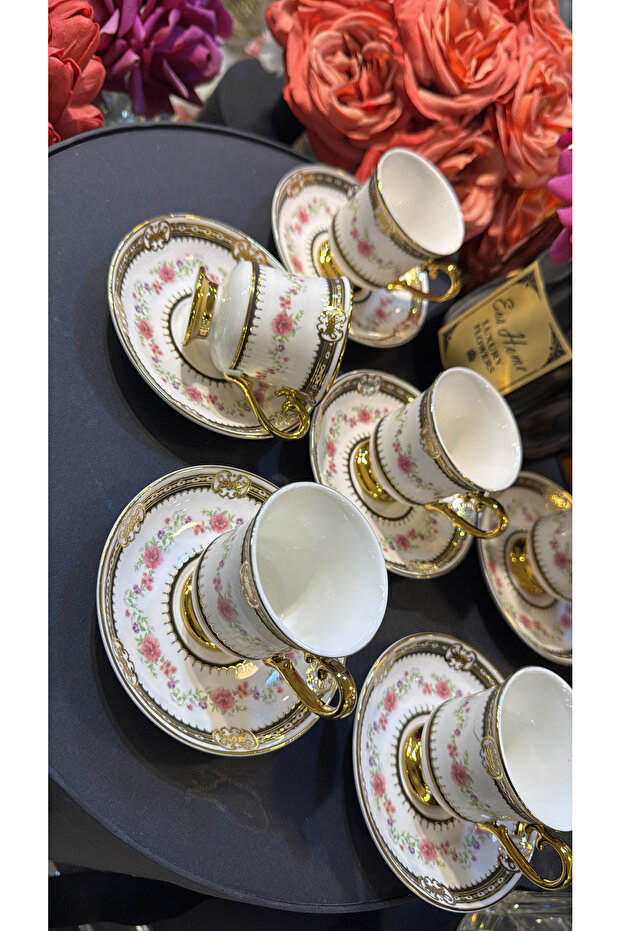 hediye ESTERHOMEDECOR 6 Kişilik porselen kahve fincan takımı - Fiyatı ...