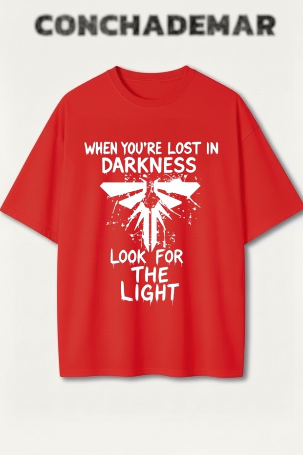 The Last of Us Printed Premium Oversize Cotton T-Shirt