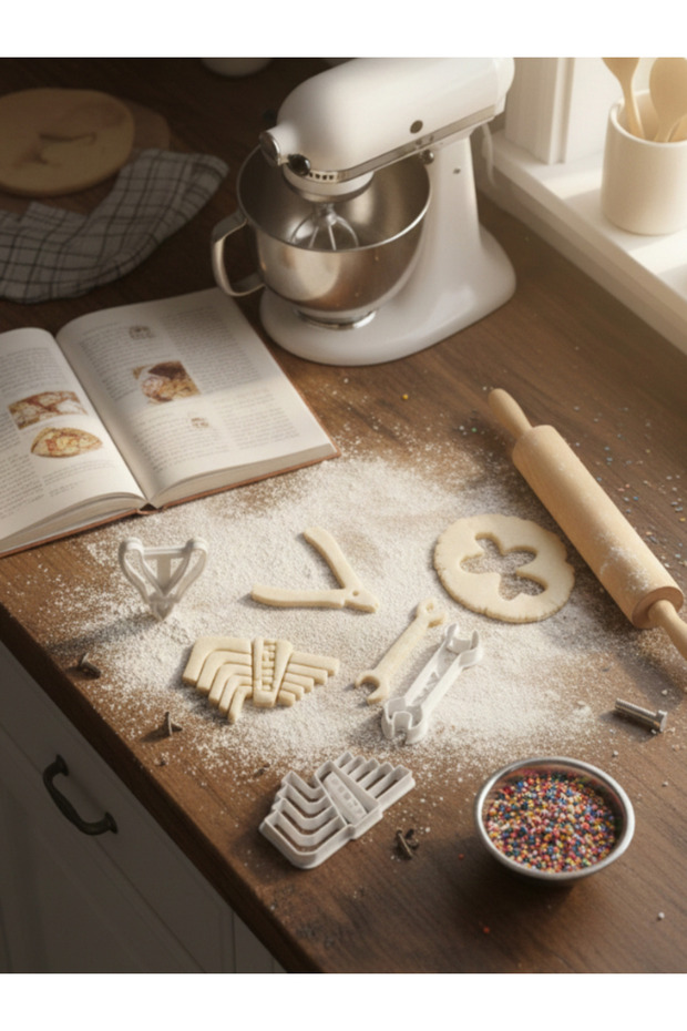 3D Design Functional Keychain Cookie Cutters - 3