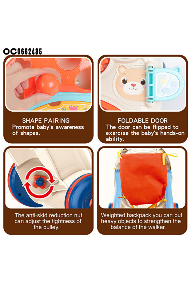 Multifunctional Educational Baby Walker - 5