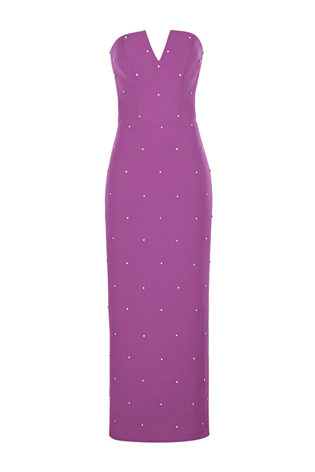 Austin Maxi Krep Elbise - 2