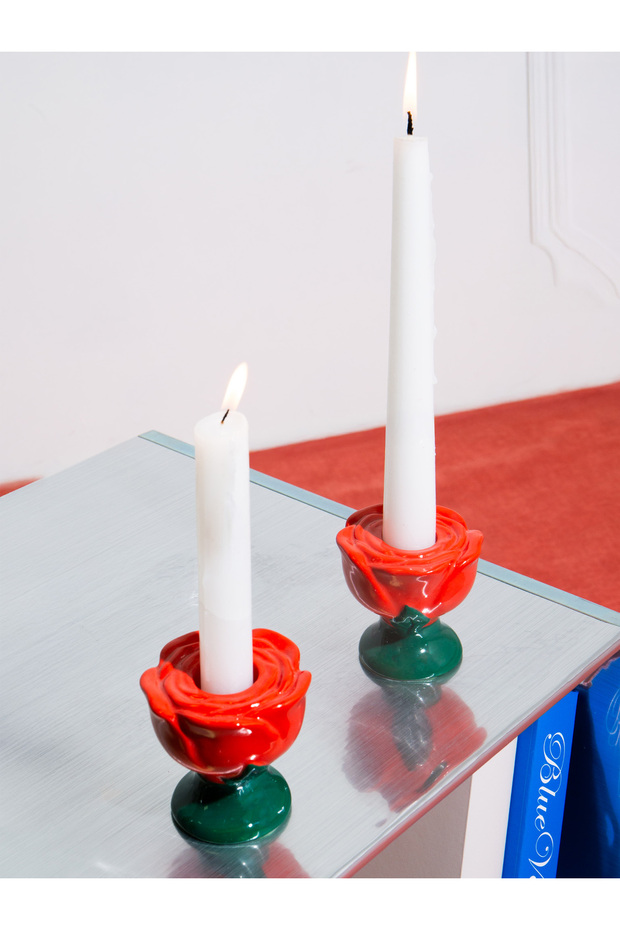 Rose Mumluk Şamdan - 4