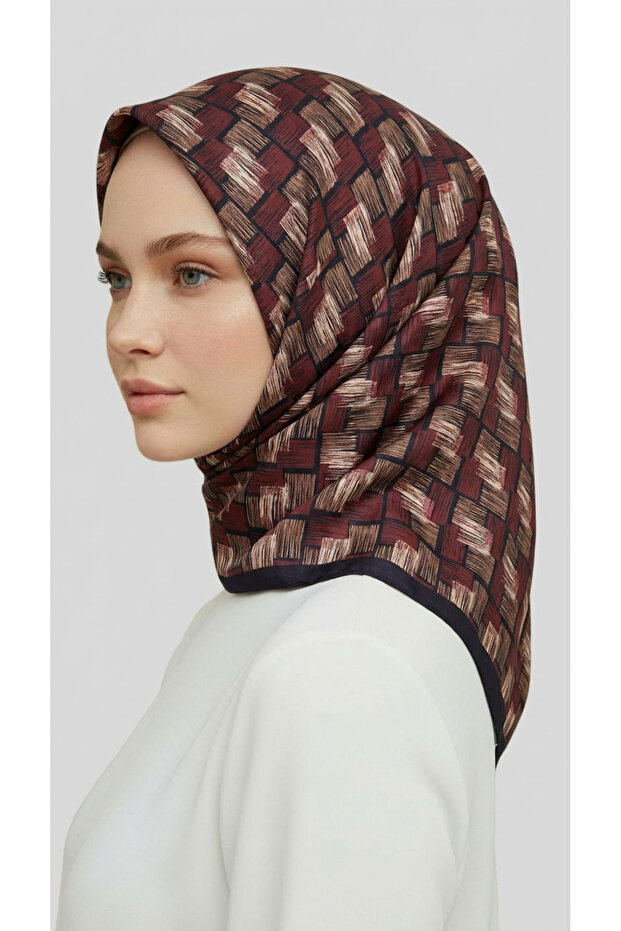 Mozaic Pattern Rayon Scarf - 2
