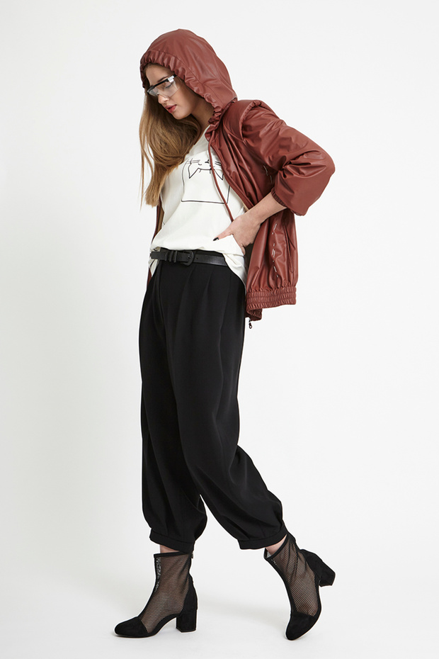 Kapöşonlu Kısa Mont - 3