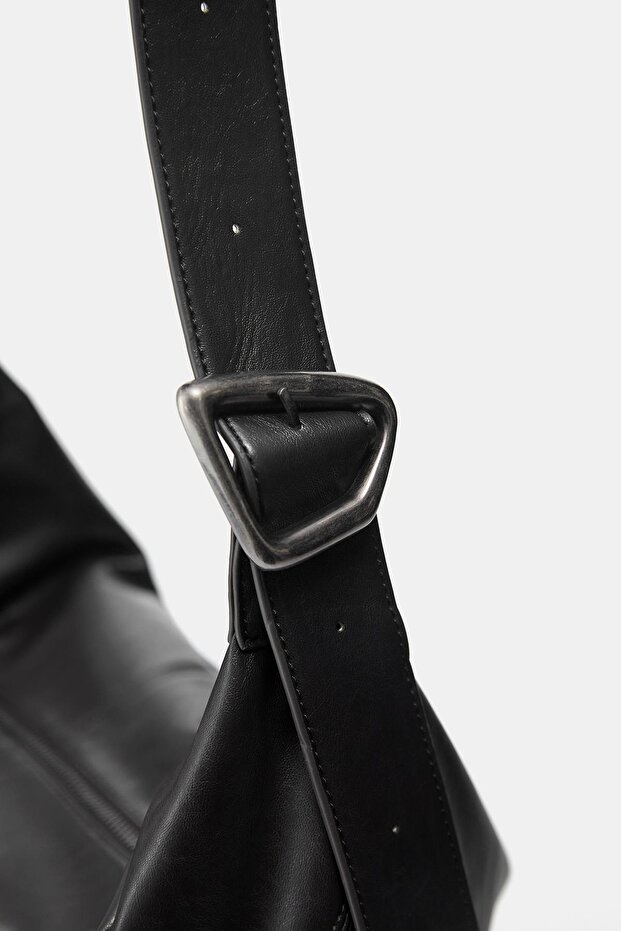 Maxi çapraz askılı shopper çanta - 4