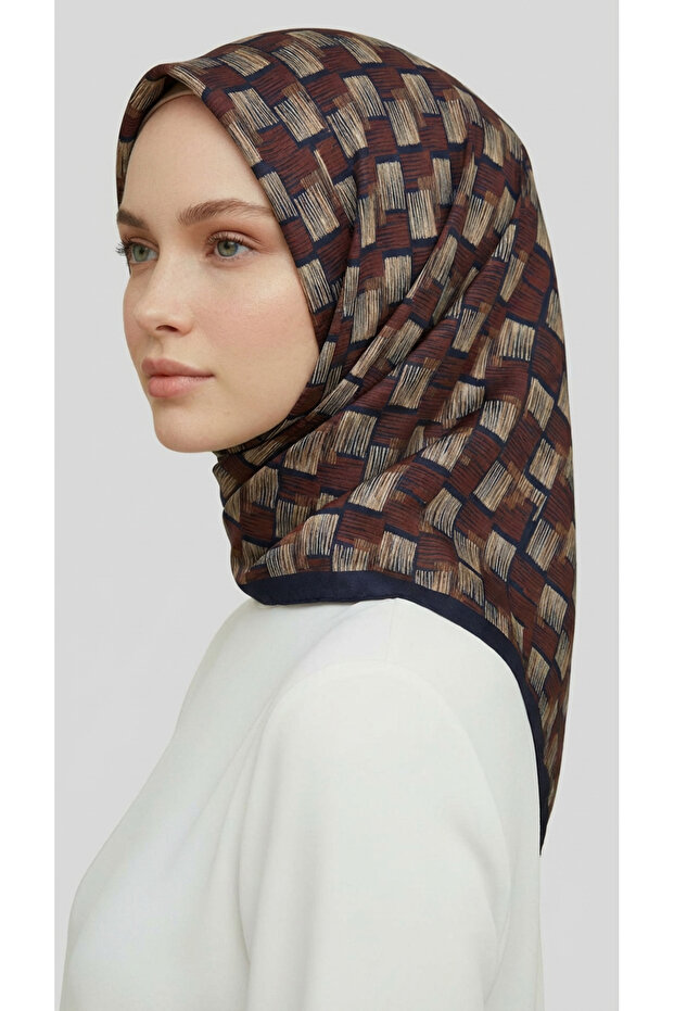 وشاح من الرايون بنمط الفسيفساء - 8