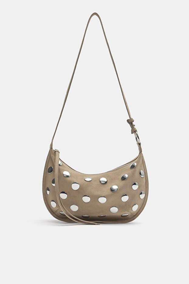 Zımba detaylı omuz çantası - 5