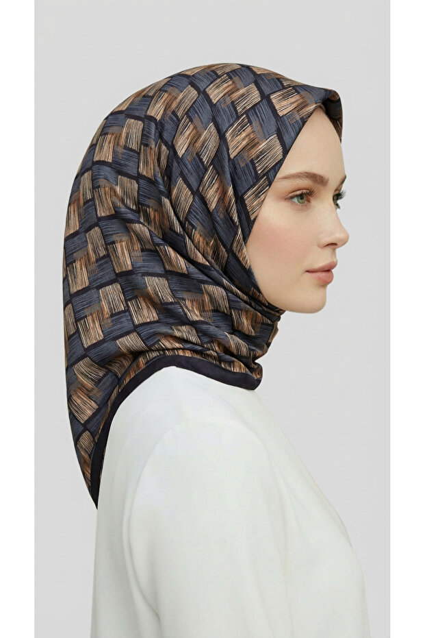 وشاح من الرايون بنمط الفسيفساء - 6