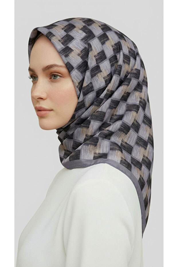 وشاح من الرايون بنمط الفسيفساء - 2