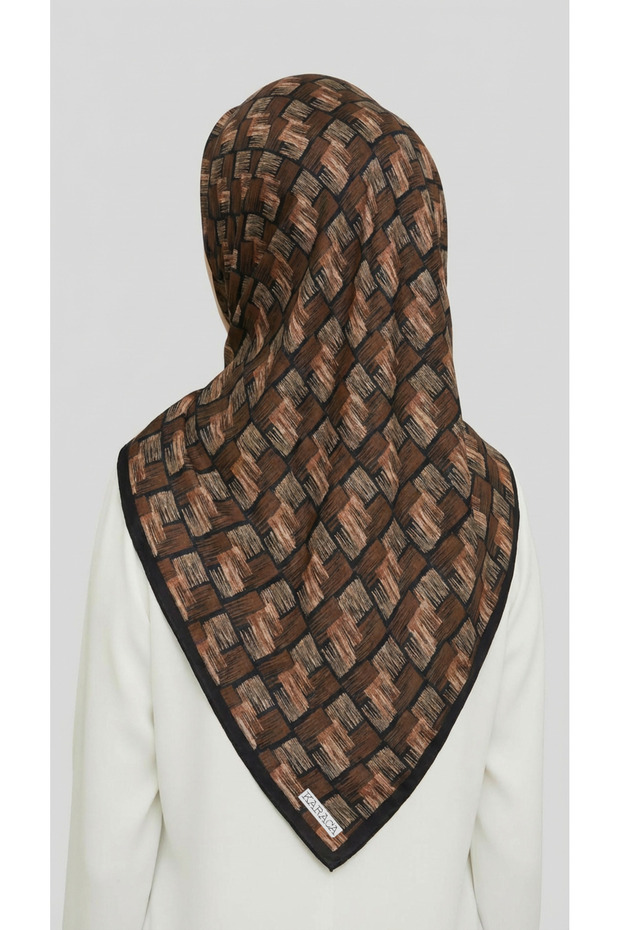 وشاح من الرايون بنمط الفسيفساء - 6