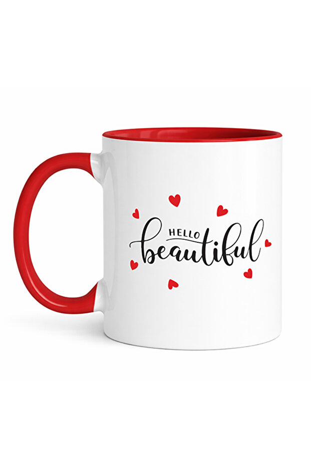 Hello Beautiful, White - Mug