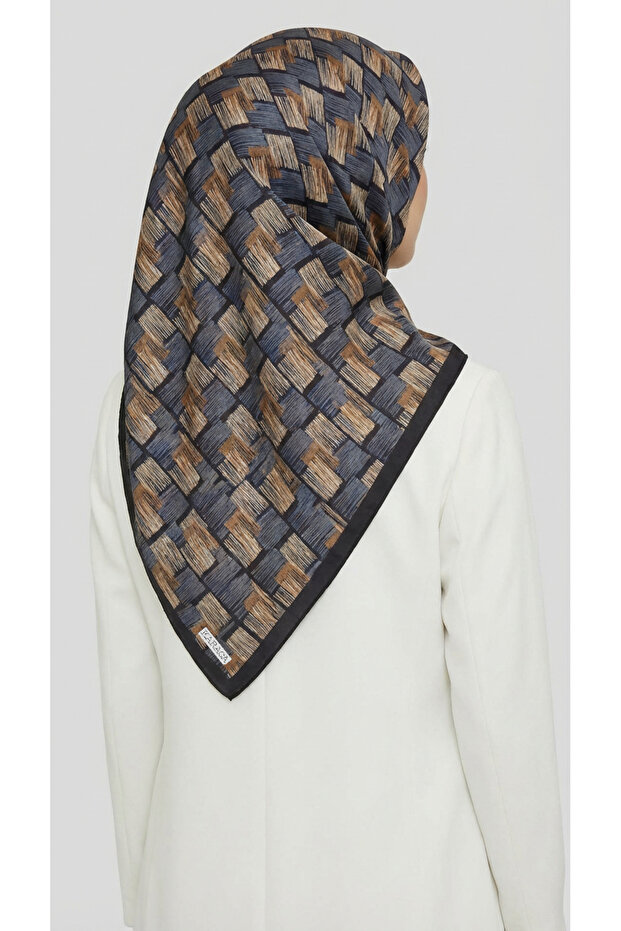 وشاح من الرايون بنمط الفسيفساء - 7