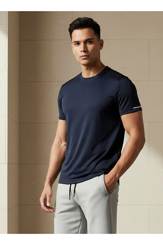 Men Regular Fit Crew Neck Short Sleeve Printed T-shirt