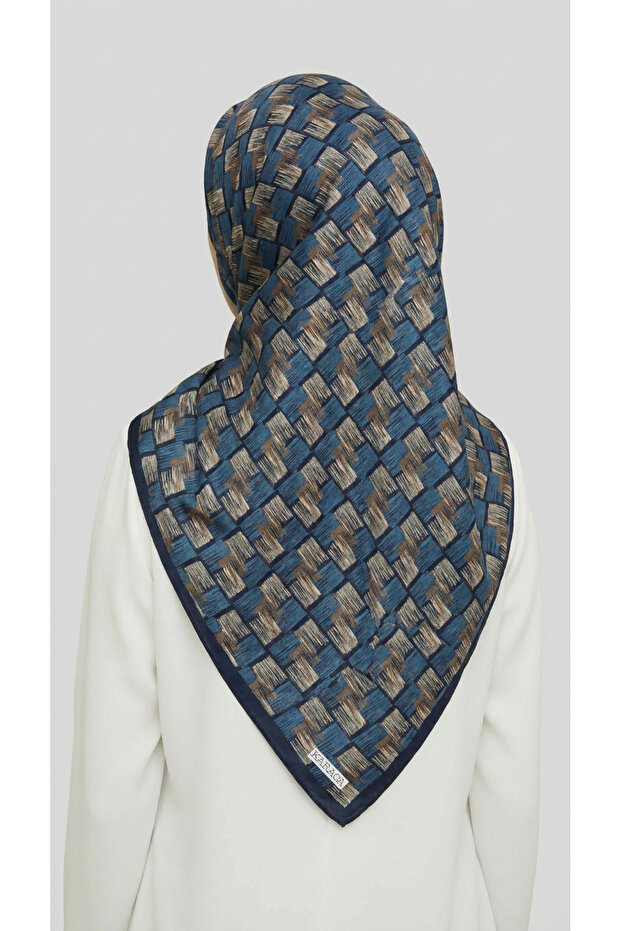 وشاح من الرايون بنمط الفسيفساء - 6