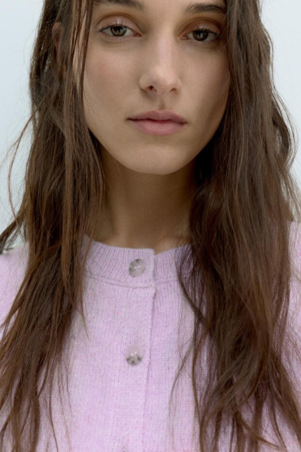 Kısa düğmeli hırka - 5