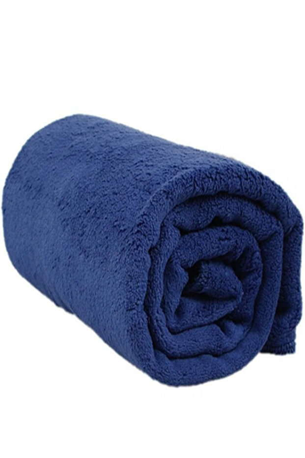 Navy Blue Polar Tv Blanket – Soft Textured, Warm, Seat & Sofa Cover