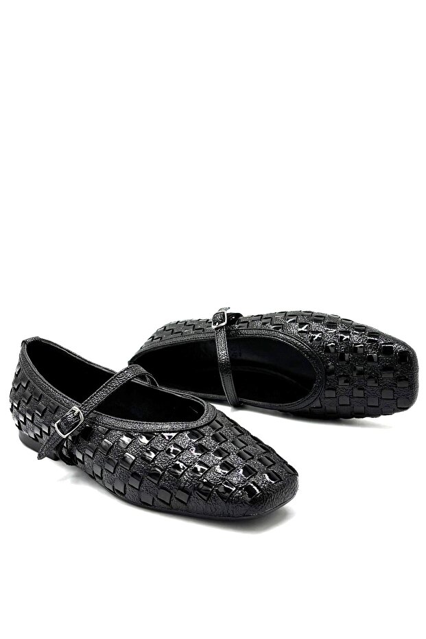 (Park Moda) Daily Women's Flat Shoes Black