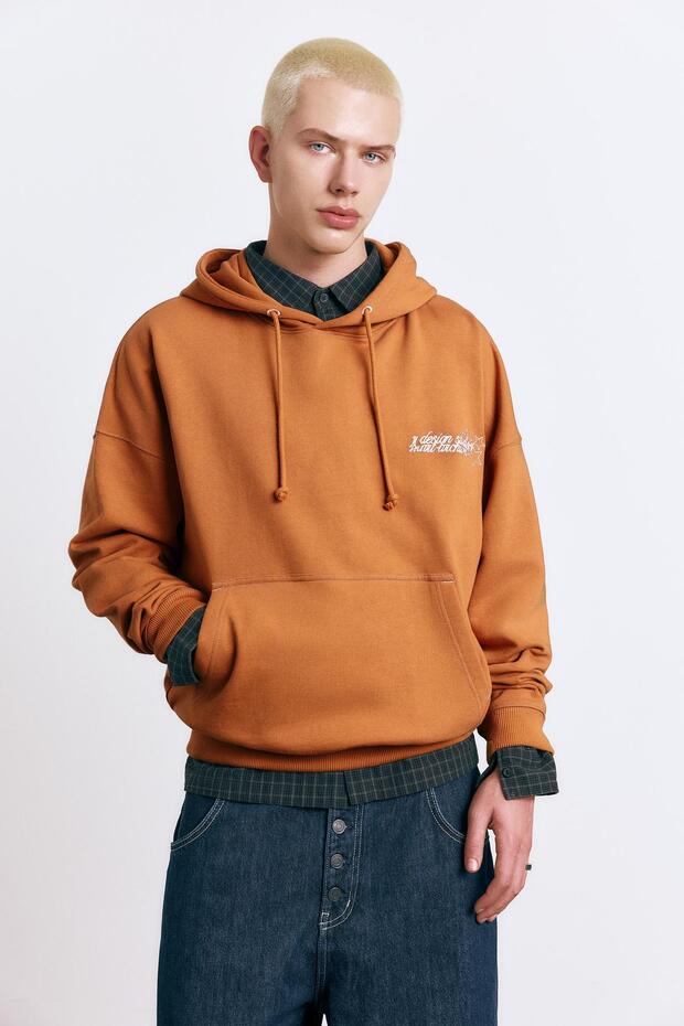 STWD yıldız kapüşonlu sweatshirt - 1
