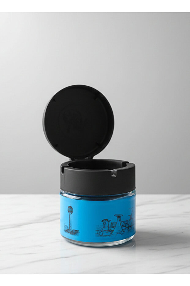 Glass Jar Ashtray with Lid – Anti-Odor Stylish Design