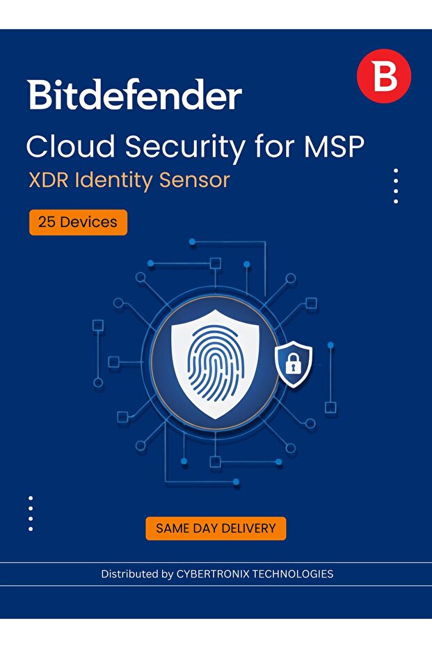Cloud Security for MSP – XDR Identity Sensor 25 Devices| Digital Lic | SAME DAY DELIVERY