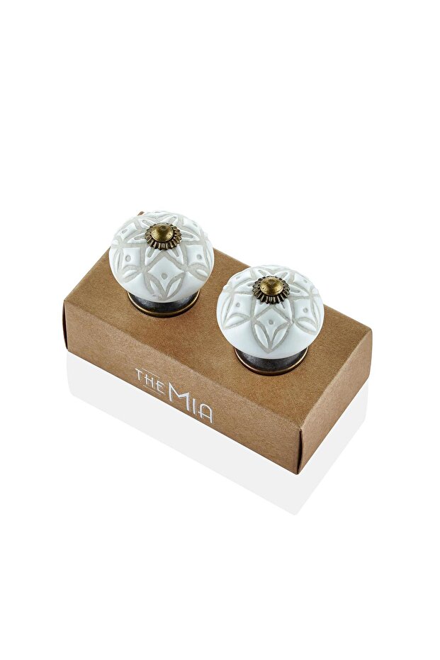 Ceramic Drawer and Cabinet Handle Set of 2