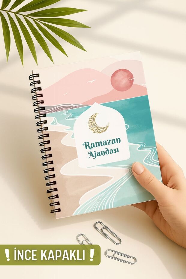 Thin Cover, Ramadan Agenda, Fasting, Hajj, Taravih, Daily and Monthly Planner, Undated
