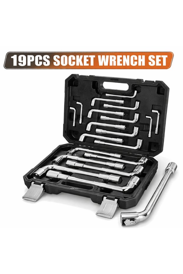 L-type socket wrench set, 19 pieces, Fast FS-1019