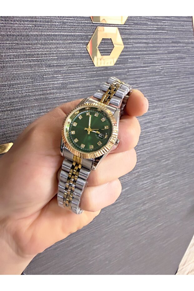 Çelik Kordon Takvimli Kadın Kol Saati - 4