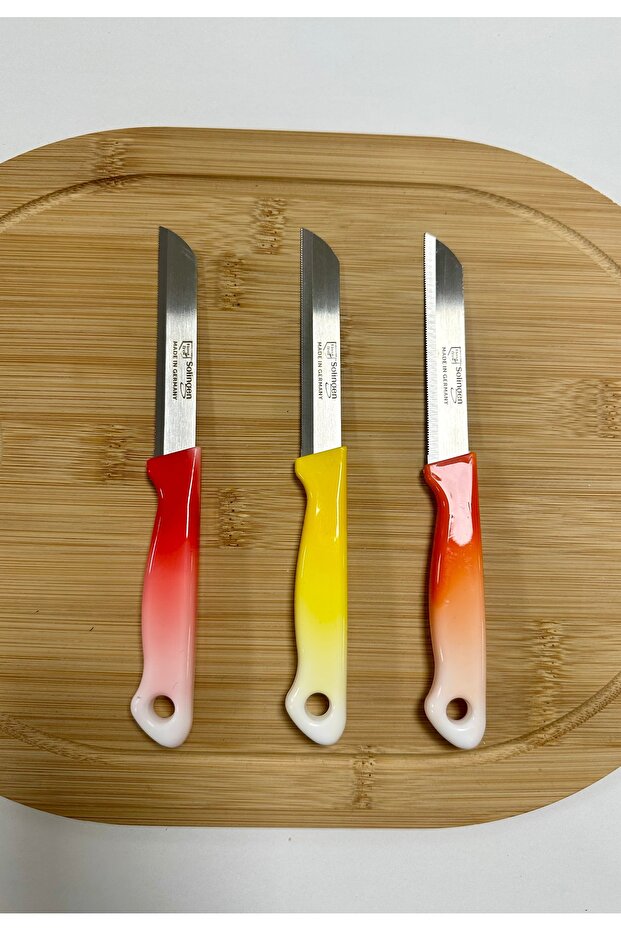 3 Renk Ebruli Meyve Bıçağı - 2
