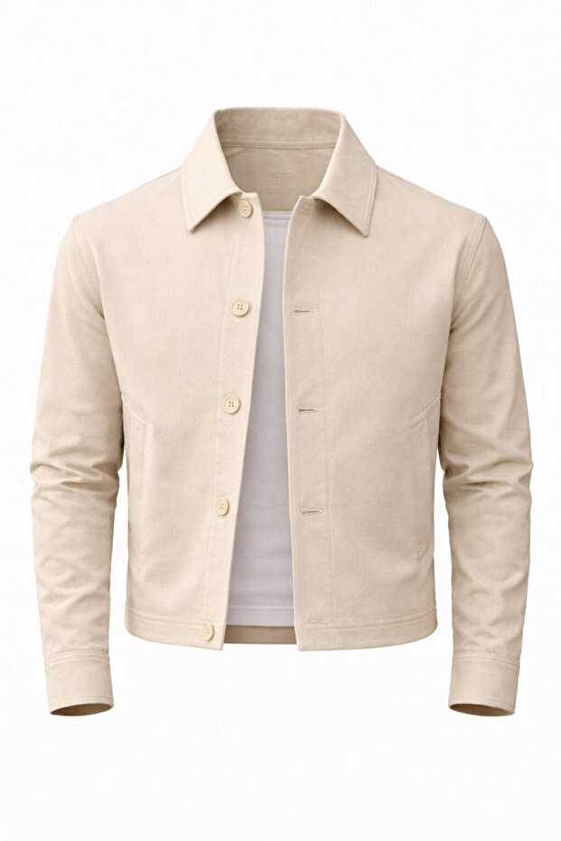 Basic Button Detailed Lined Seasonal Jacket - 1