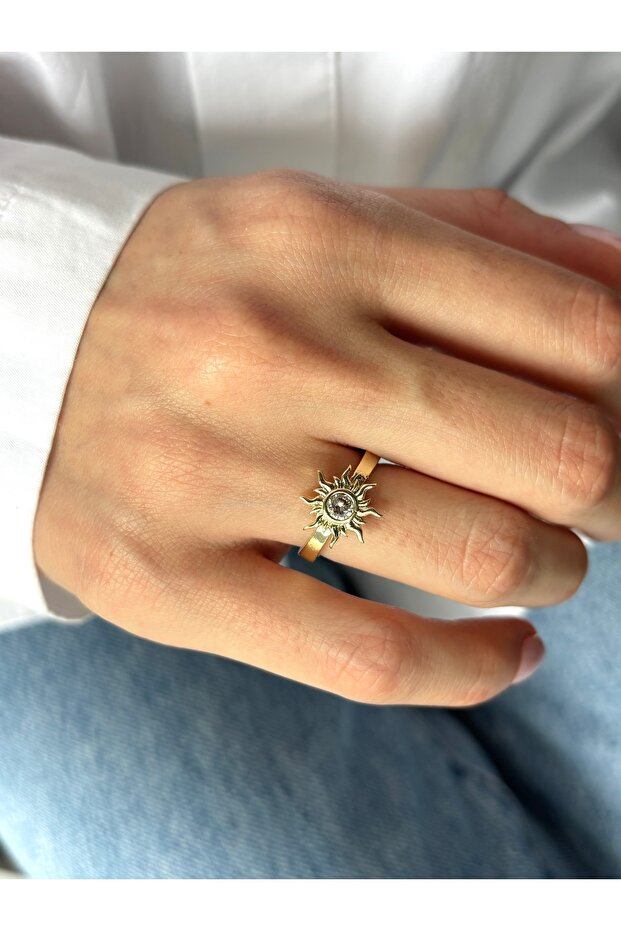 Sun Model Stone Stylish Adjustable Ring - 3