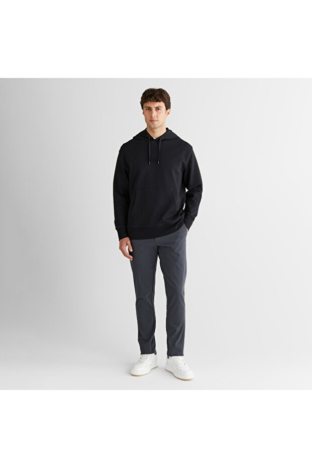 Erkek Siyah Sweatshirt - 3