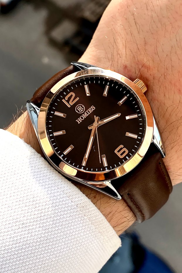 Orinal Men's Wristwatch with 2 Years Warranty, 3 Atm Water Resistance, Steel Strap, Bracelet, Gift