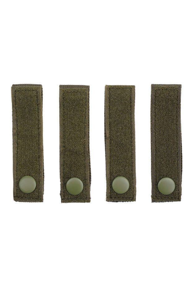 Set 4 MOLLE strap hook and loop - Oliv - 1