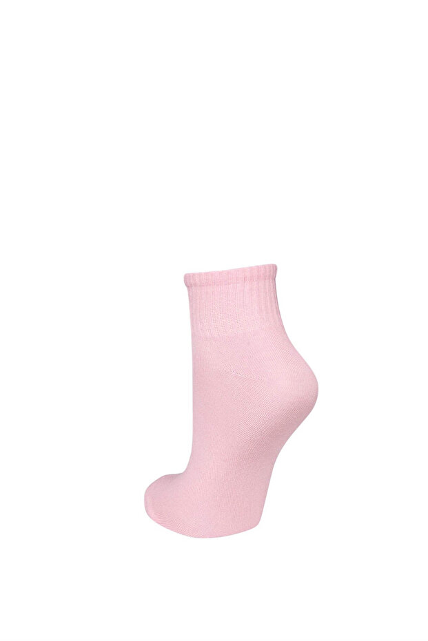 Women's Burgundy Tennis 3-Piece Plain Socks