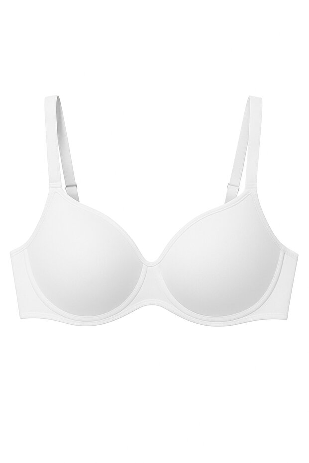 Women's White Color Non-Padded Bra